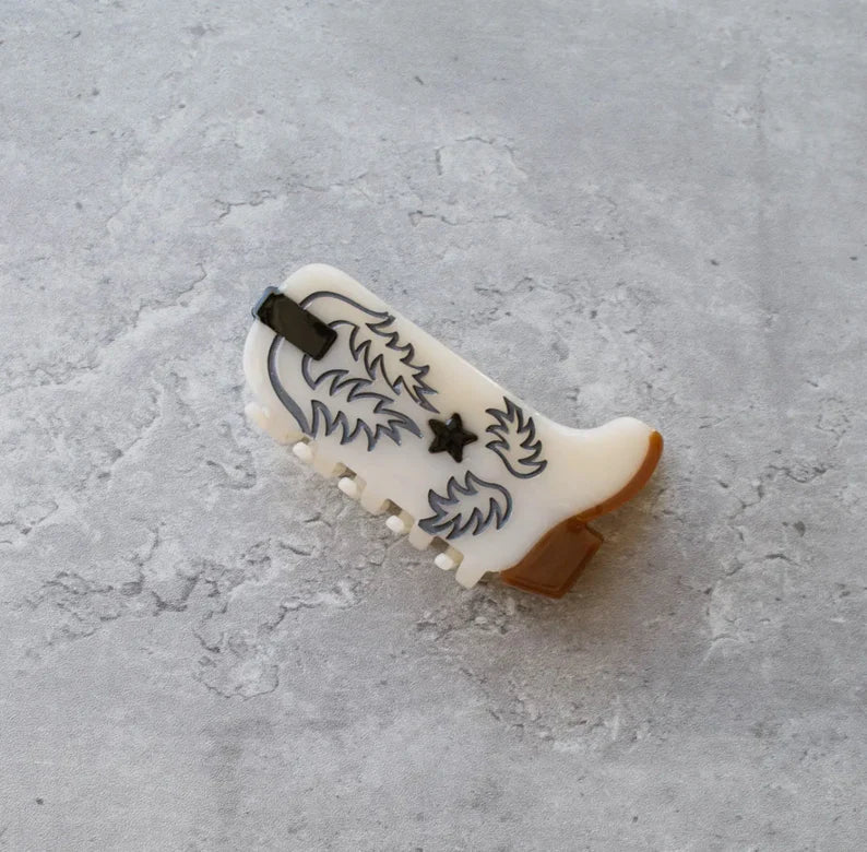 Cowgirl Boot Hair Clip Tiepology