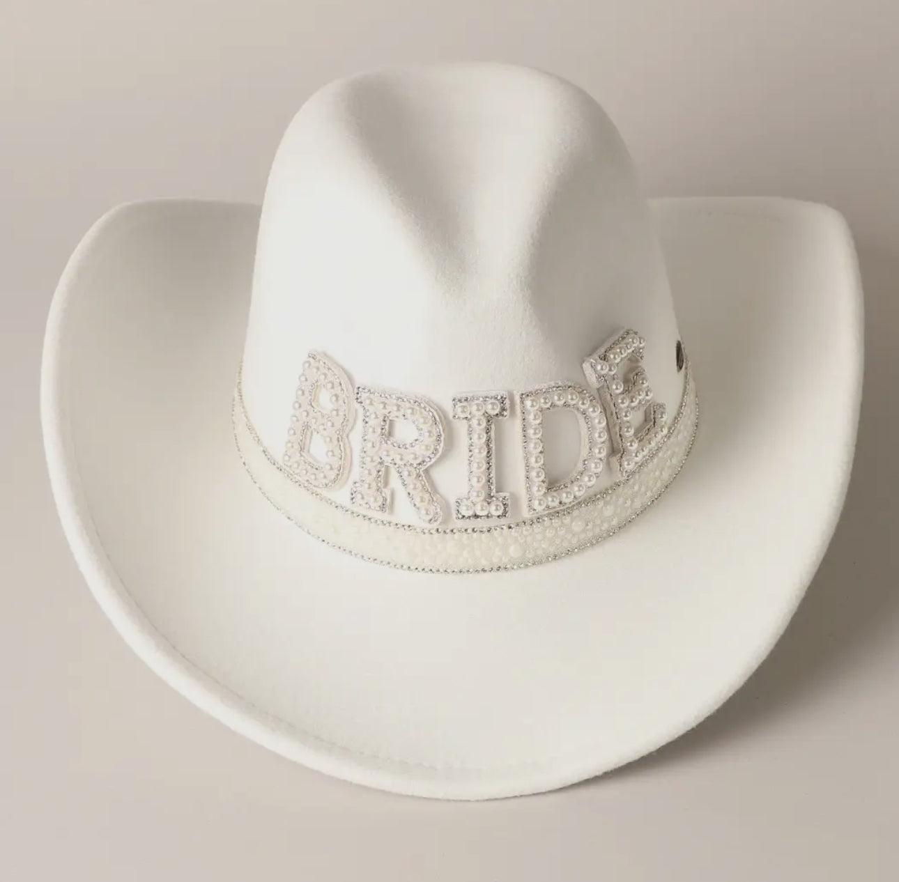 Bride Pearl Cowboy Hat - Coastal Cowgirls