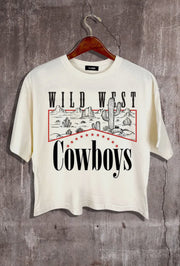 Wild West Cowboy Crop Top - Coastal Cowgirls