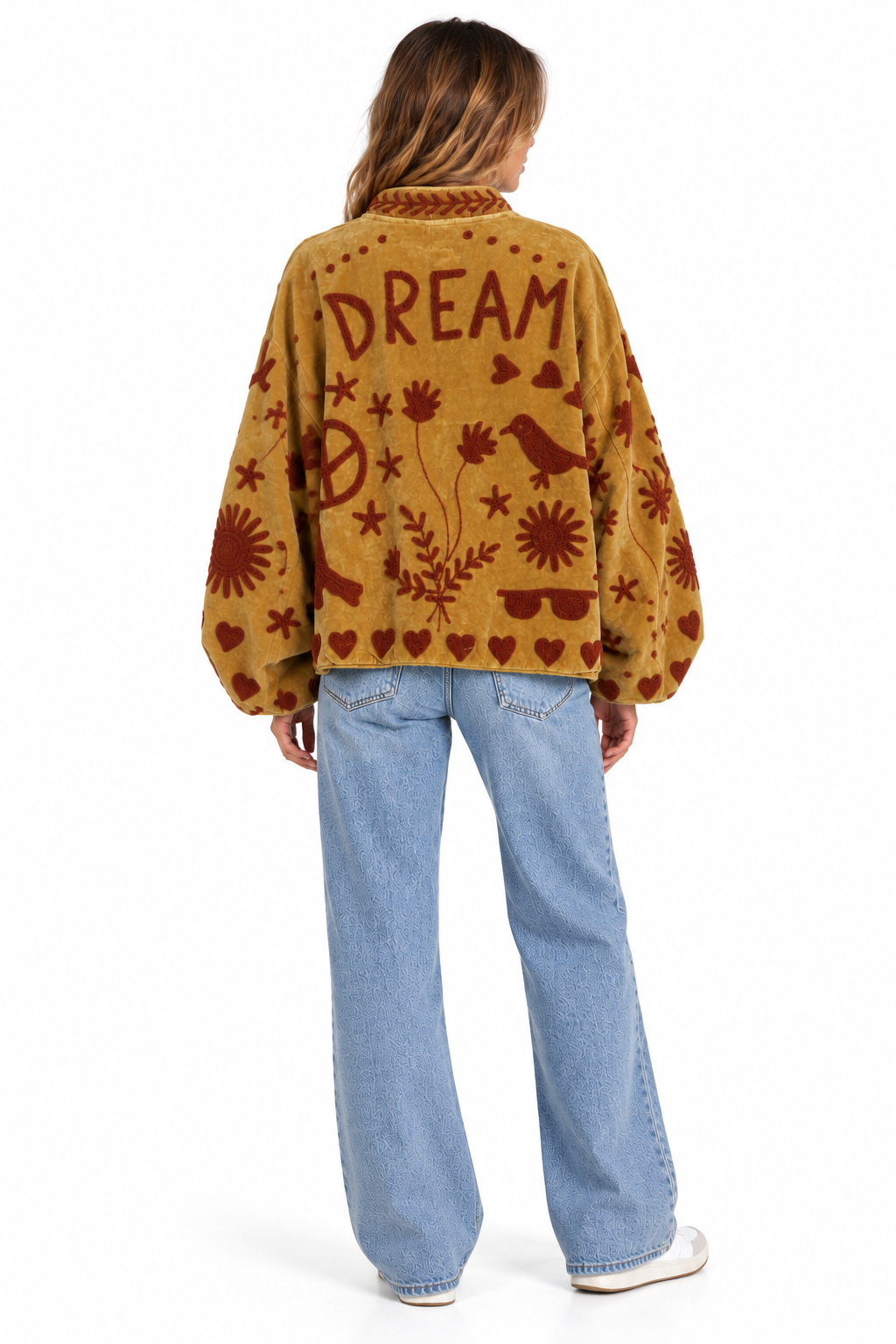 Dream On Hand-Embroidered Velvet Jacket