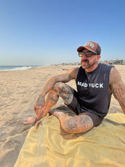 Mad Fuck Black Cotton Muscle Tee