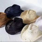 Woven Straw Cowboy Hat | Lightweight Western Sun Hat for Women