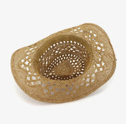 Woven Straw Cowboy Hat | Lightweight Western Sun Hat for Women