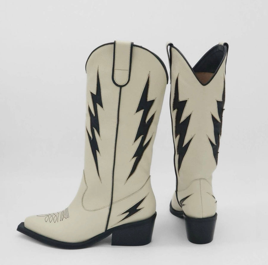 Botas vaqueras occidentales de cuero Moonrise