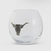 Longhorn Stemless Wine Glass