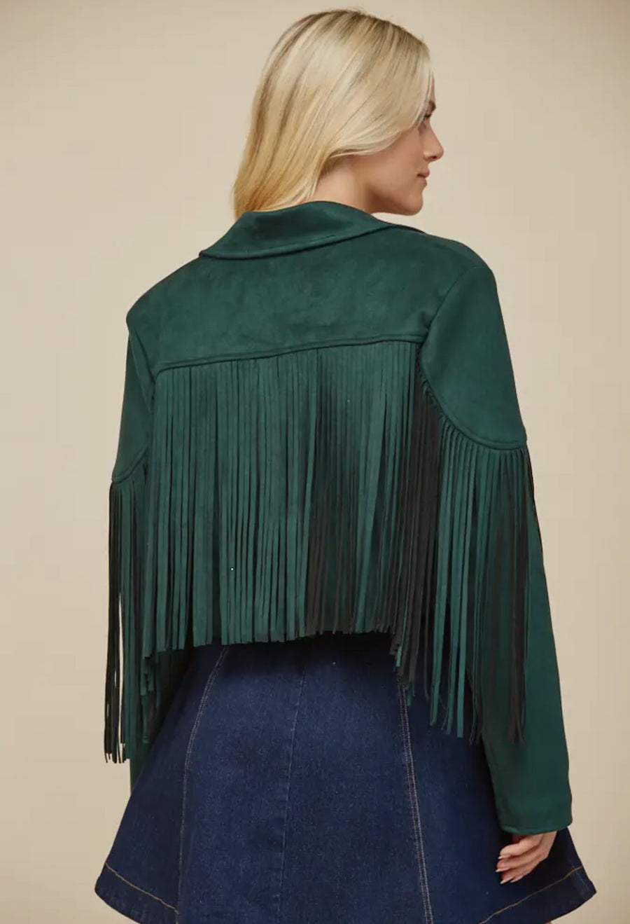 Emerald Fringe Jacket