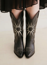 Moonrise Leather Western Cowboy Boots