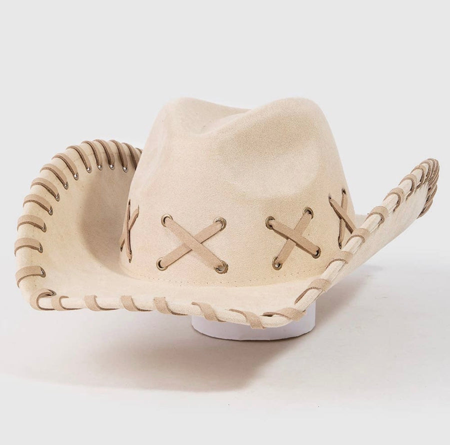 Creme Braided Cowboy Hat
