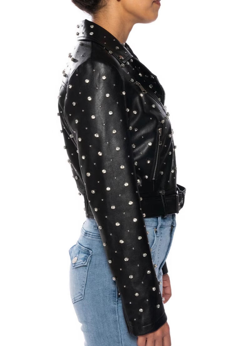 Bella Stud Leather Jacket